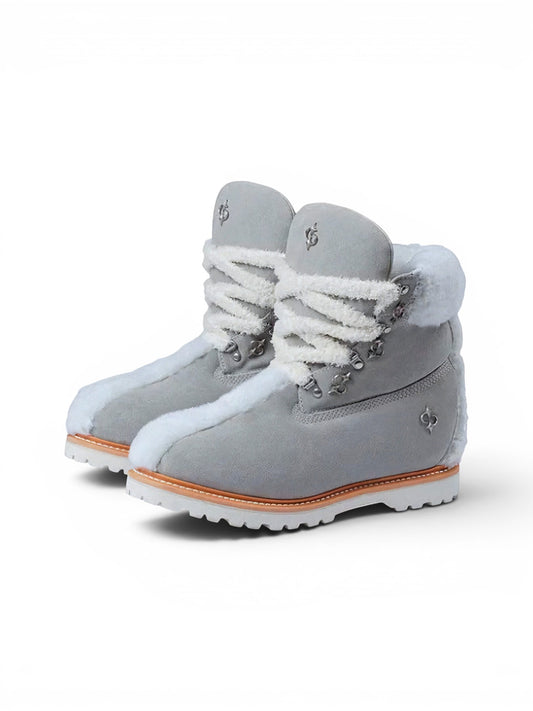 LE LOSANGE GREY BOOTS
